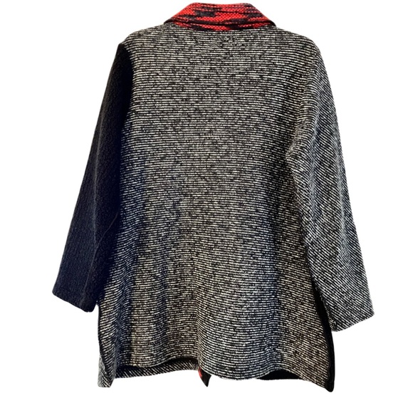 Coldwater Creek Sweater/Jacket/Cardigan, Sz. MP, Multi-Media, Red/Black - Picture 2 of 11
